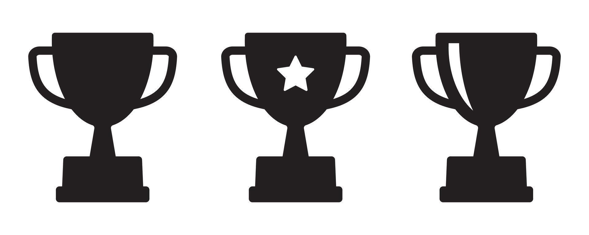 trofén ikon. trofén kopp, vinnare kopp, seger kopp vektor ikon. pris symbol tecken för webb och mobil.