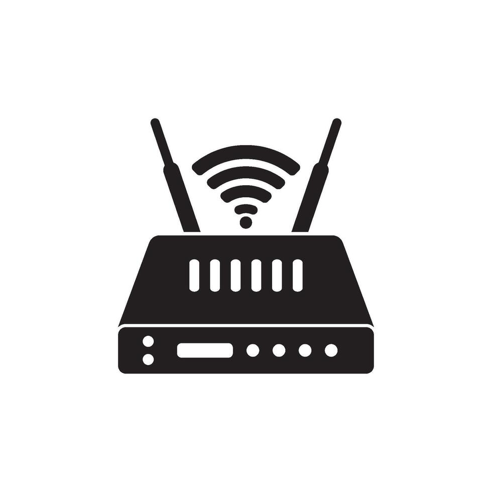 Router oder Internet Modem Symbol Vektor Illustration Design