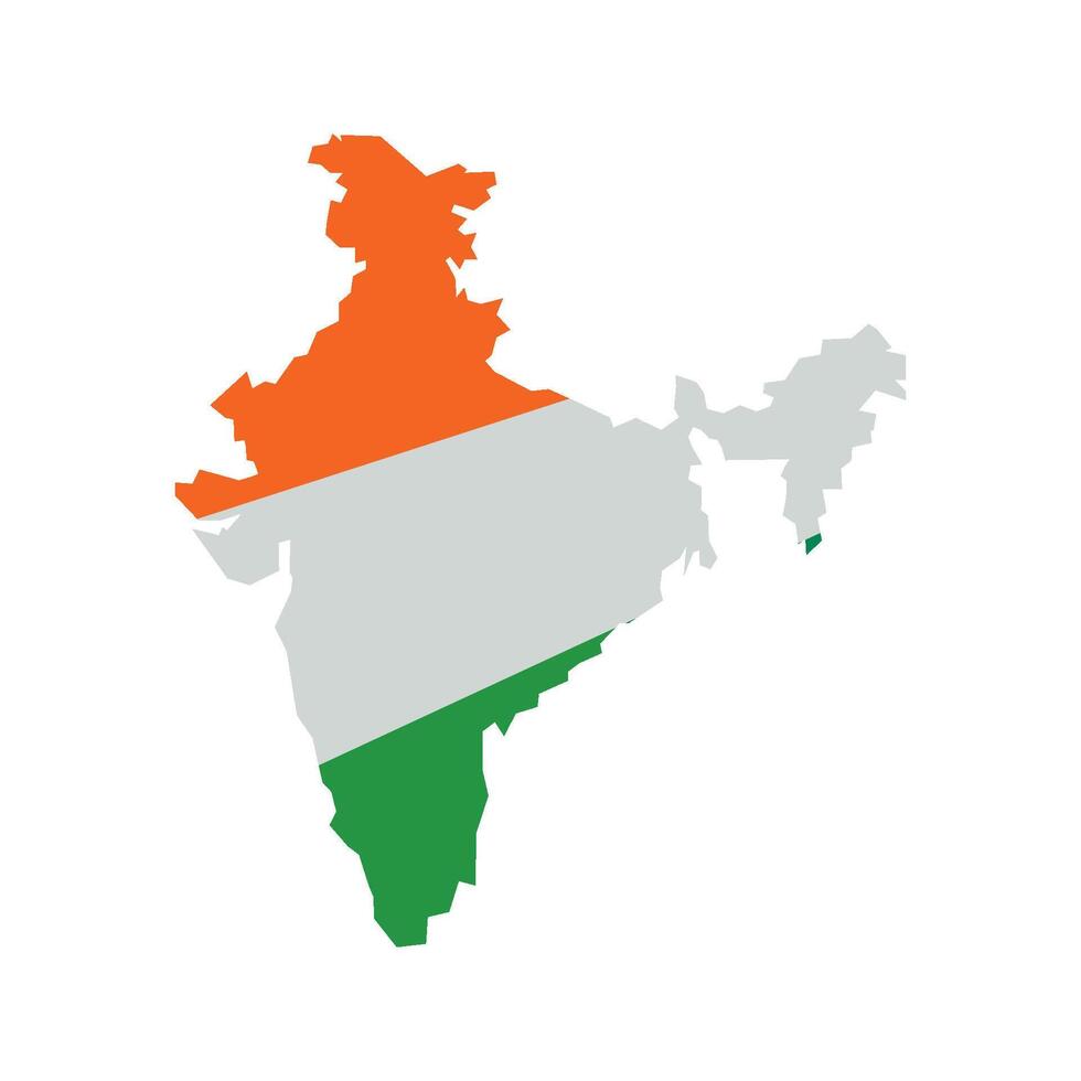 Karte von Indien Symbol Vektor Illustration Symbol Design