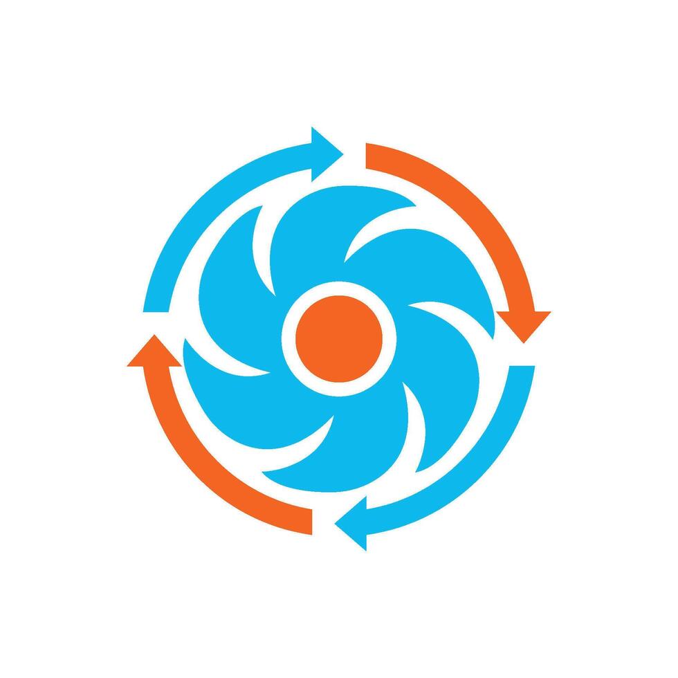 Ventilator Logo Symbol, Vektor Illustration Vorlage Design