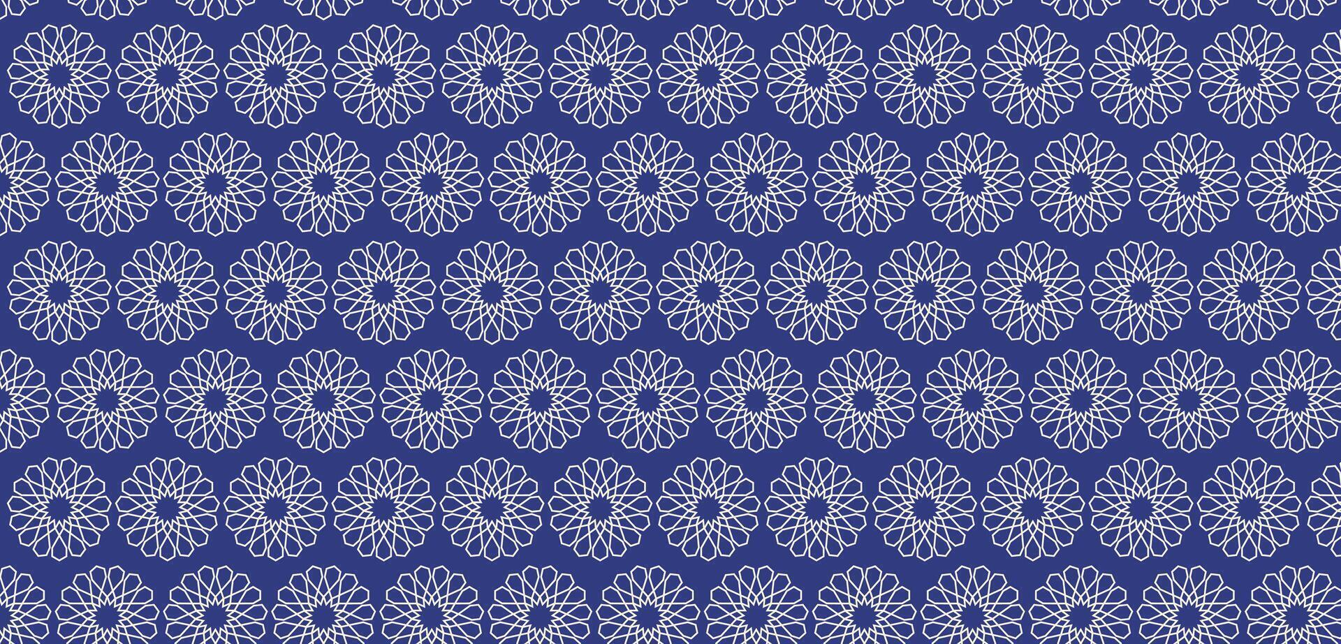 islamisch Muster mit Blau Farbe Hintergrund vektor