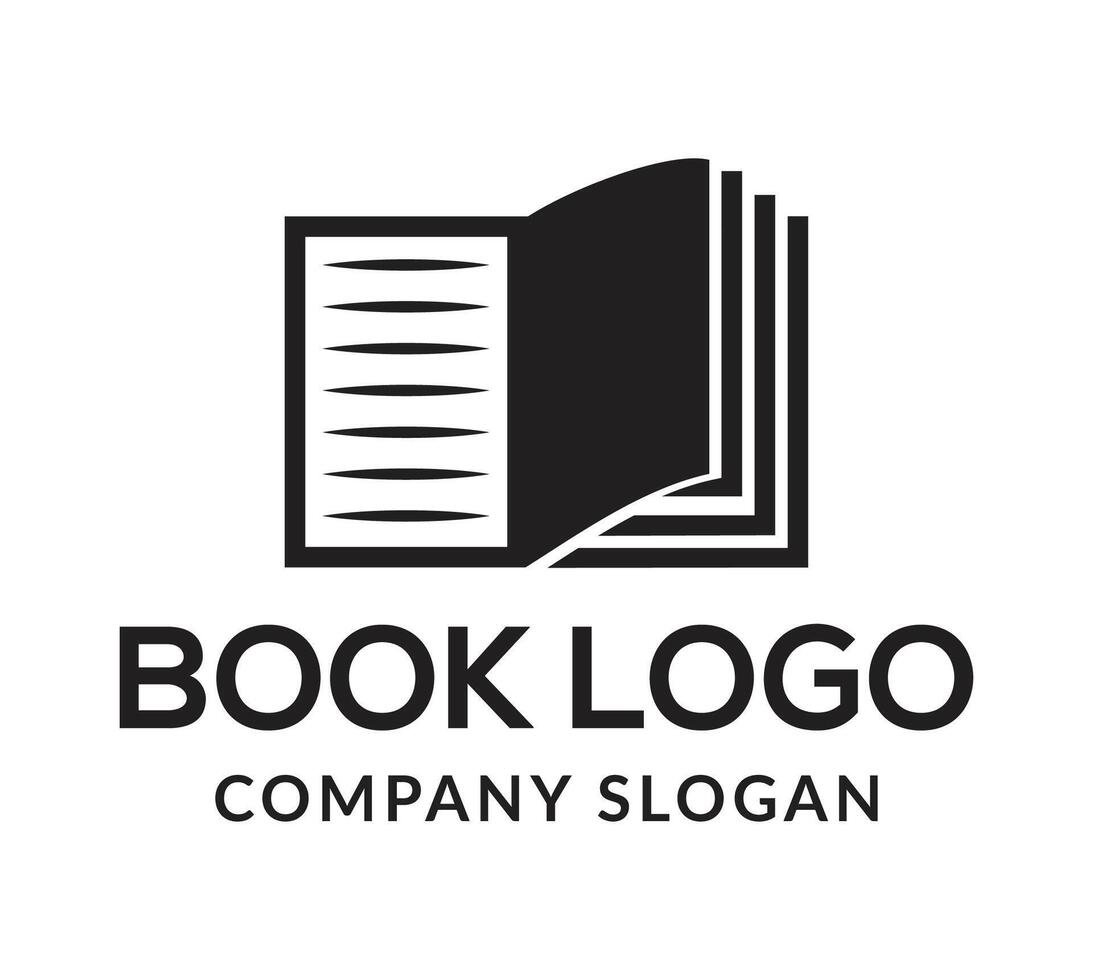 hell bunt öffnen Buch Logo im Regenbogen Farben. Vektor Symbol. Bildung Symbol