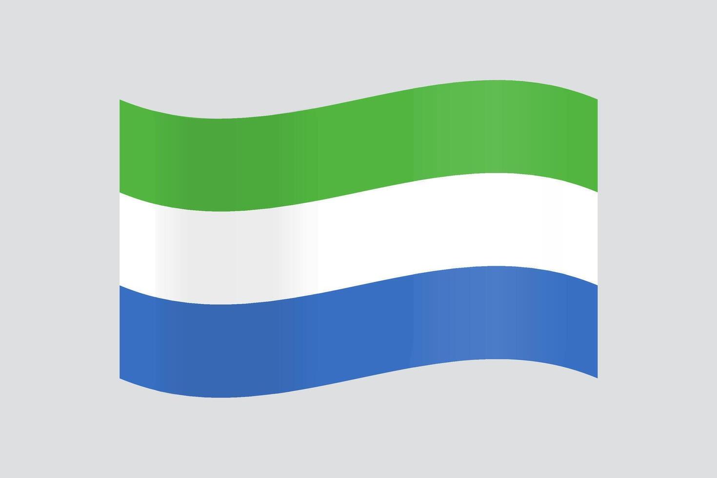 offiziell Vektor Flagge von Sierra leone