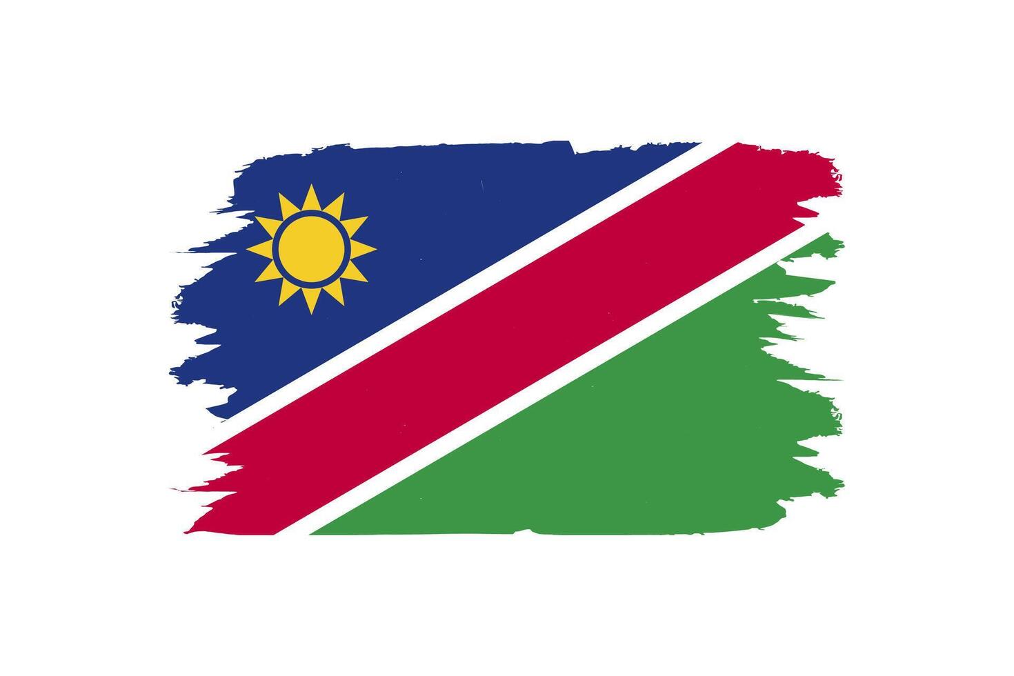 namibia flagga i vektor design