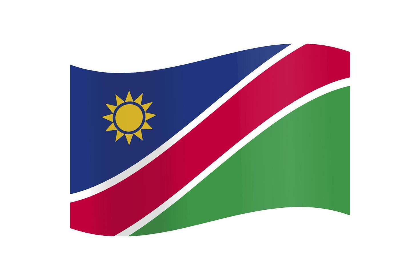 namibia flagga i vektor design