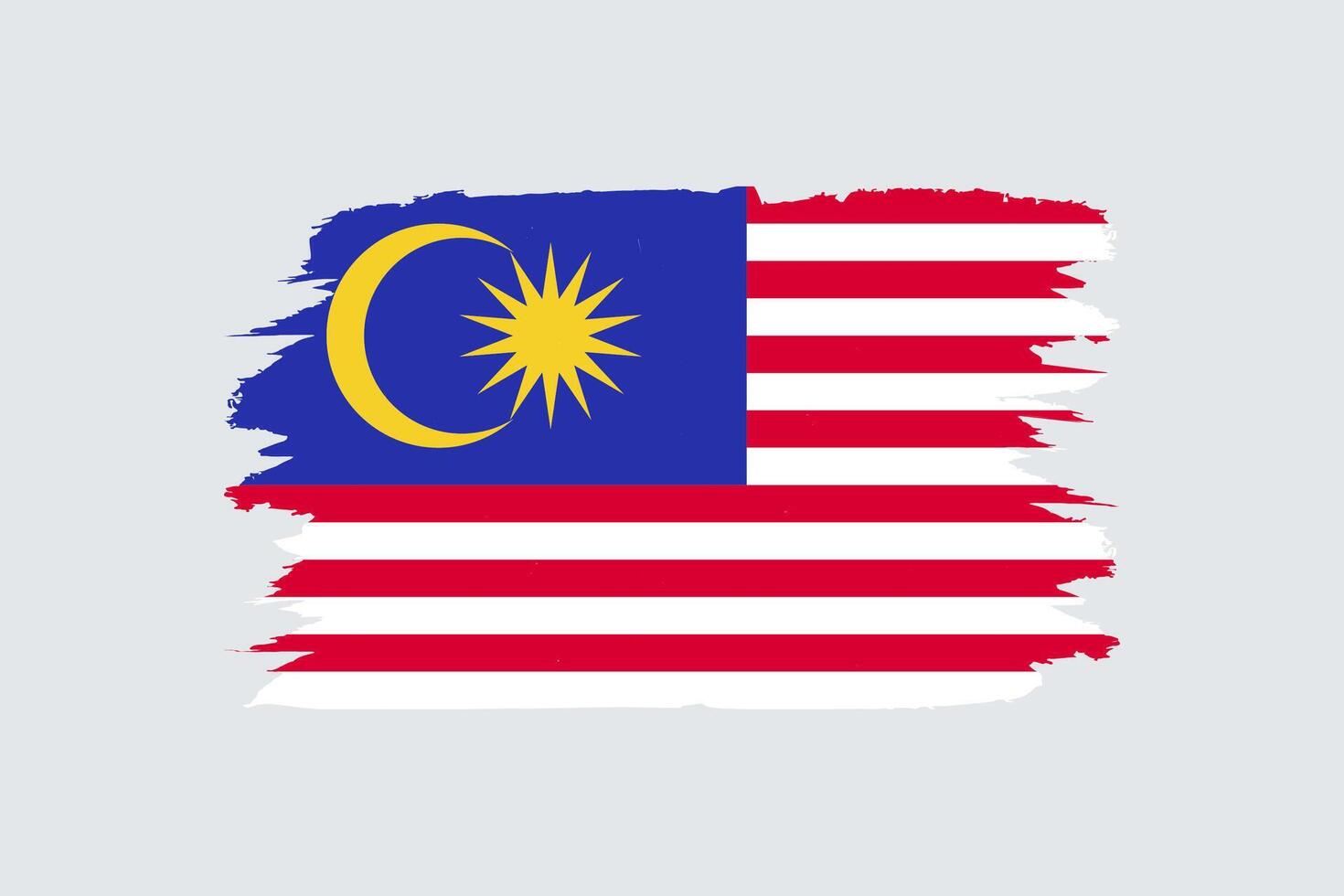 illustration av de flagga av malaysia vektor