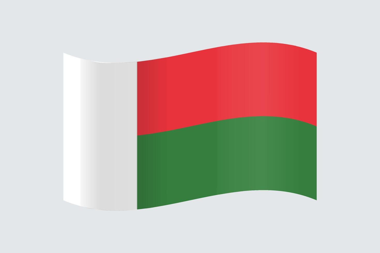 design begrepp för de madagaskar flagga vektor