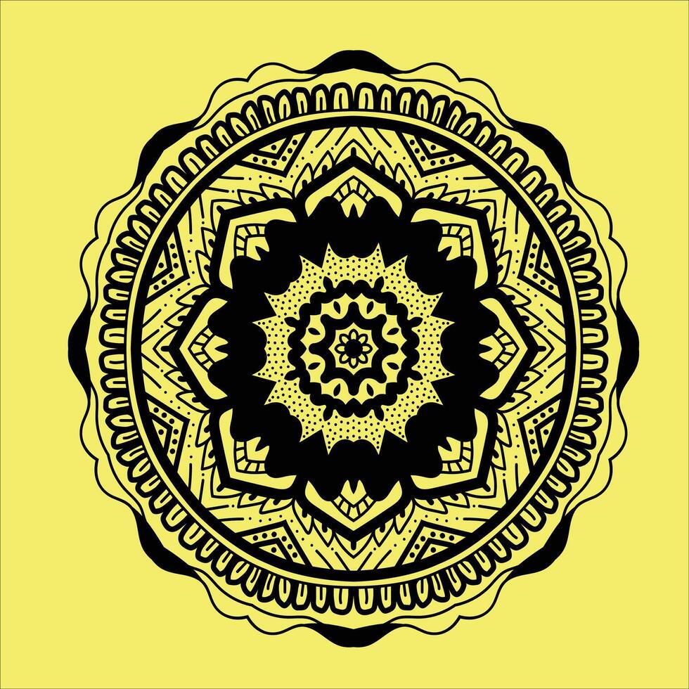 mandala med blommig mönster, snöflingor, etnisk dekorativ element. islam, arabiska, indian, ottoman motiv. tapet, mönster fyller, yta textures.vintage dekorativ element. vektor