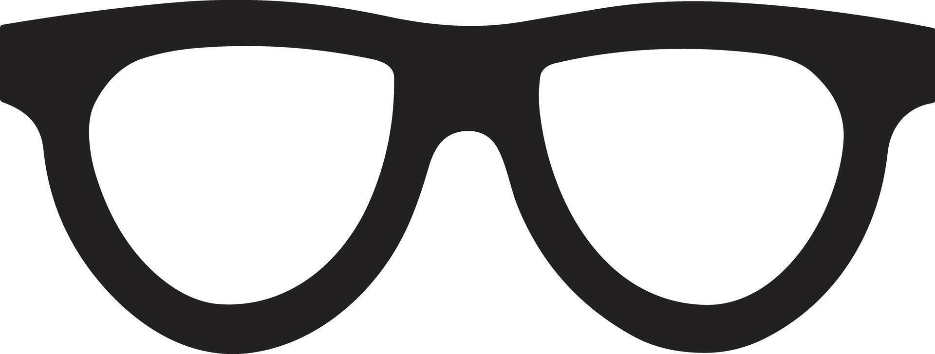 glasögon logotyp eller bricka i årgång eller retro stil vektor
