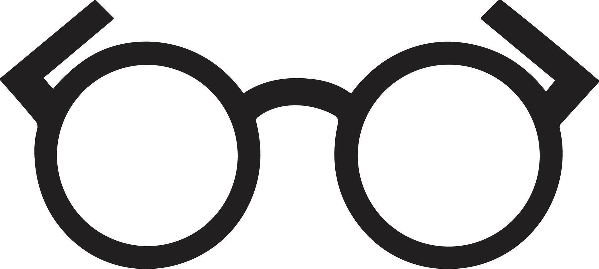 Brille Logo oder Abzeichen im Jahrgang oder retro Stil vektor