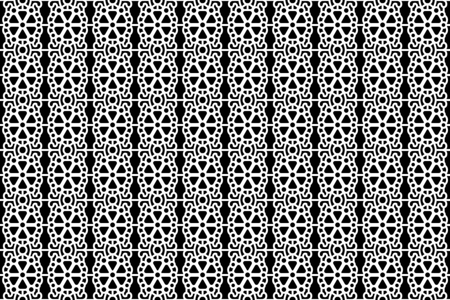 abstrakt sömlös svart och vit blommig mönster. spets, trim, linje konst mönster med blommig element. vektor
