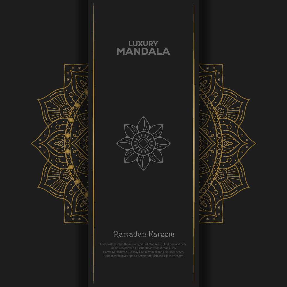 einzigartig Luxus Mandala Vektor Design