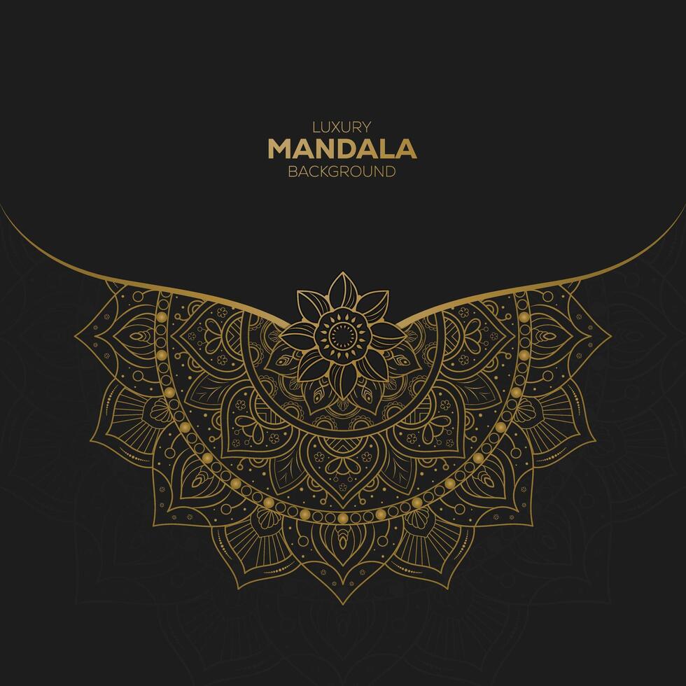 einzigartig Luxus Mandala Vektor Design