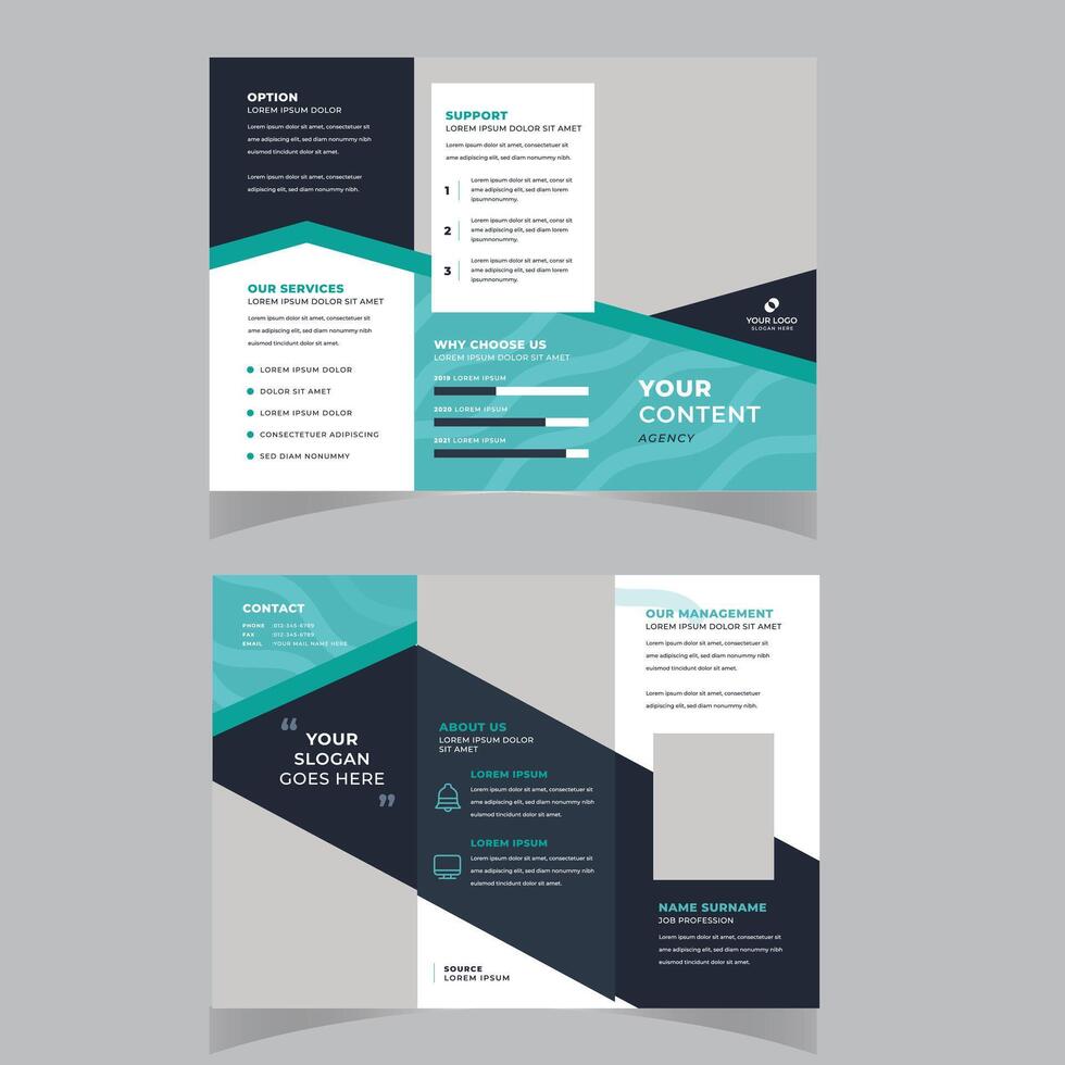 tri fold broschyr mock up bakgrund abstrakt business broschyr flygblad vektor design presentation layout a4 storlek