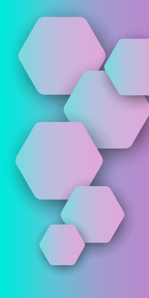 Gradient runden Hexagon gestalten abstrakt geometrisch dynamisch zum Geschäft Finanzen und Technologie Gradient Hintergrund vektor