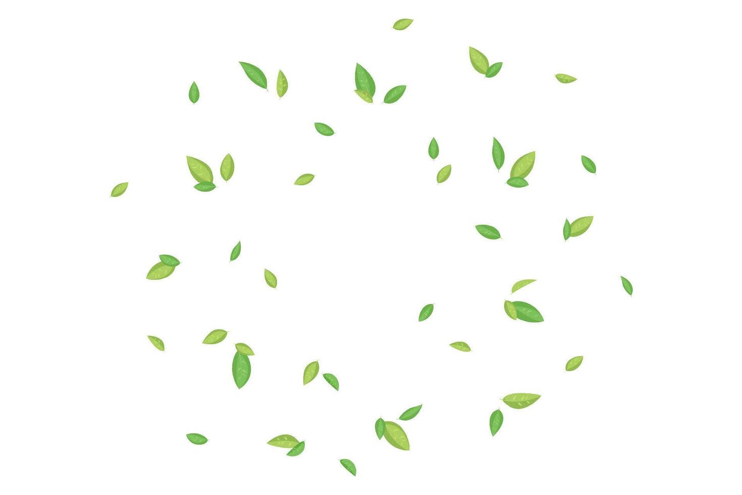 flygande grön te löv. vektor illustration för omslag, baner, affisch, kort, webb och förpackning.
