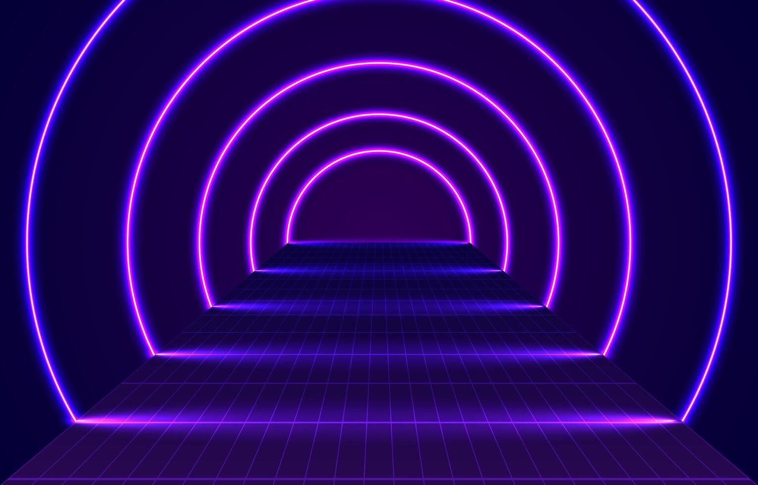 abstrakt Neon- Beleuchtung futuristisch Hintergrund vektor