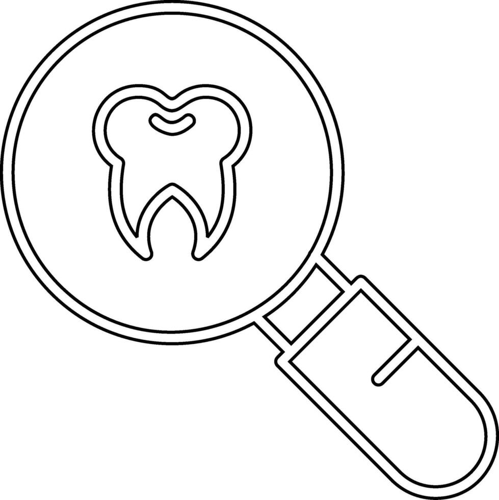 Dental Untersuchung Vektor Symbol