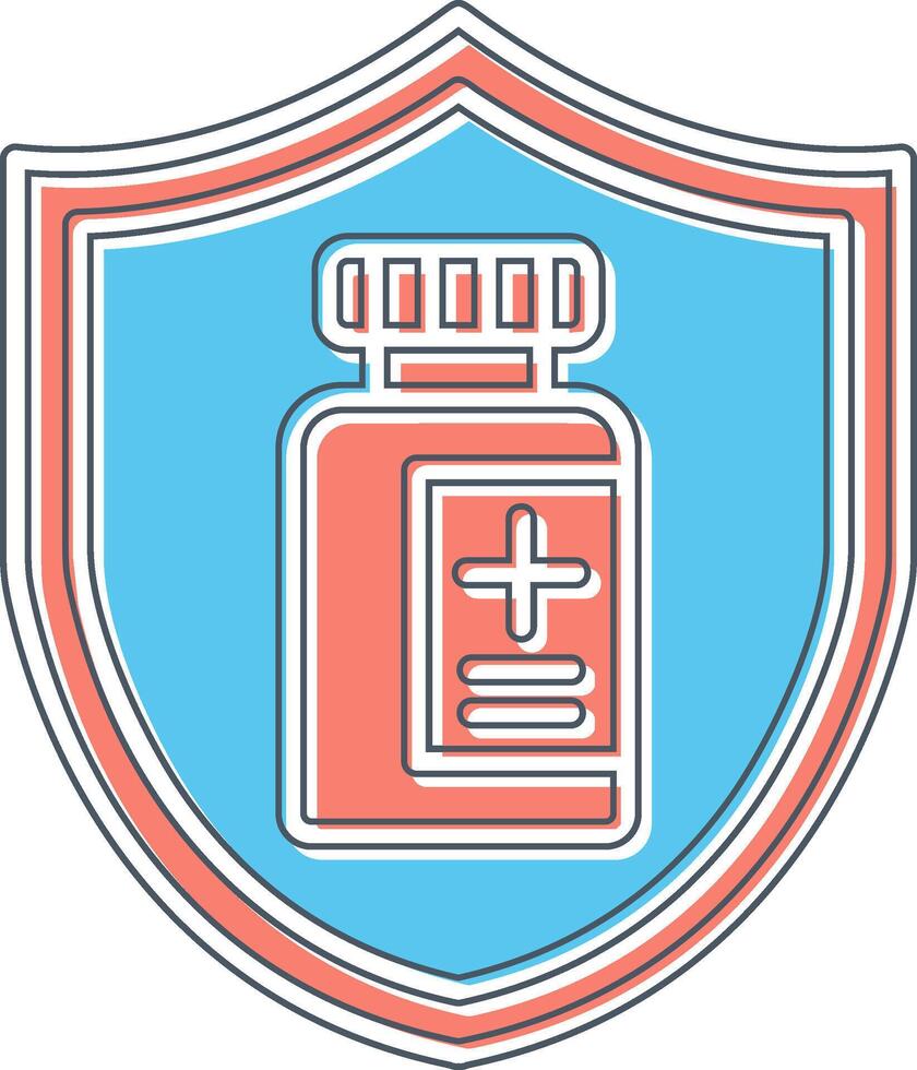 Impfstoff Schutz Vektor Symbol