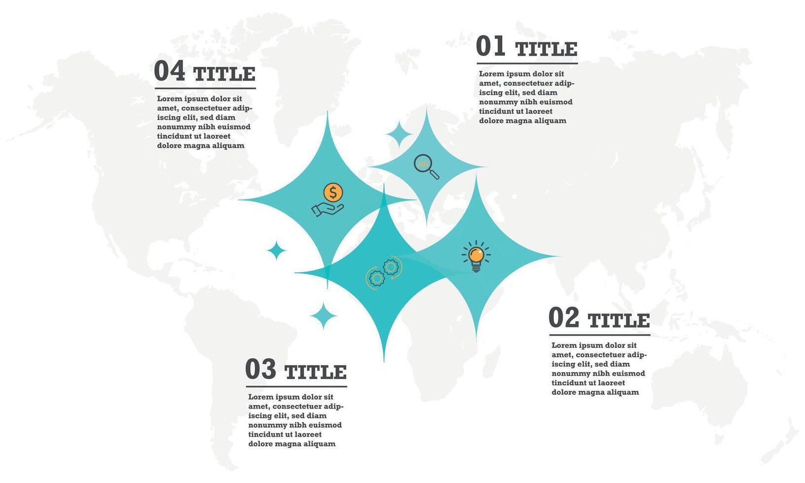 Star Symbol Diagramm Infografiken zum vier Star Design Vektor und Marketing können Sein benutzt zum Arbeitsablauf Layout, jährlich Bericht, Netz Design. Geschäft Konzept mit Schritte oder Prozesse