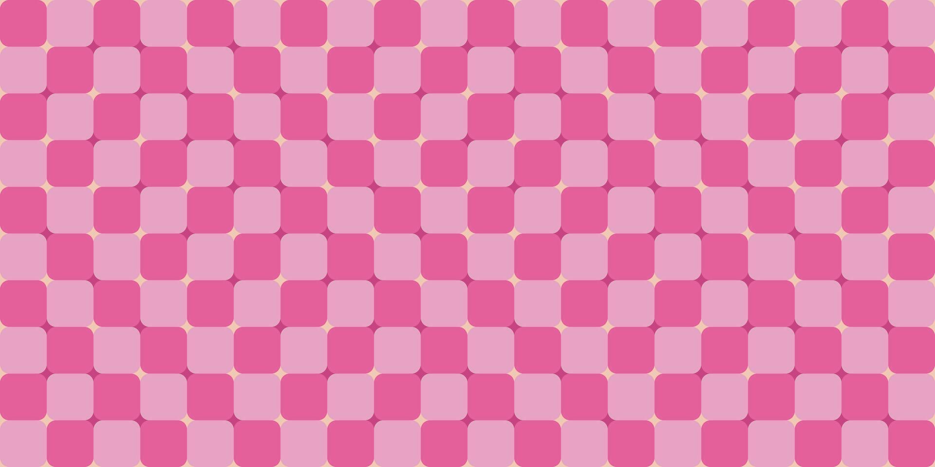 vågig checkerboard bakgrund. optisk illusion. geometrisk retro psychedelic rutig mönster. abstrakt vektor bakgrund