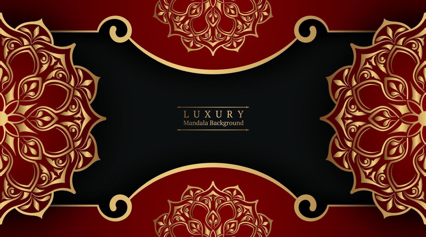 Luxus Hintergrund, mit Gold Mandala vektor