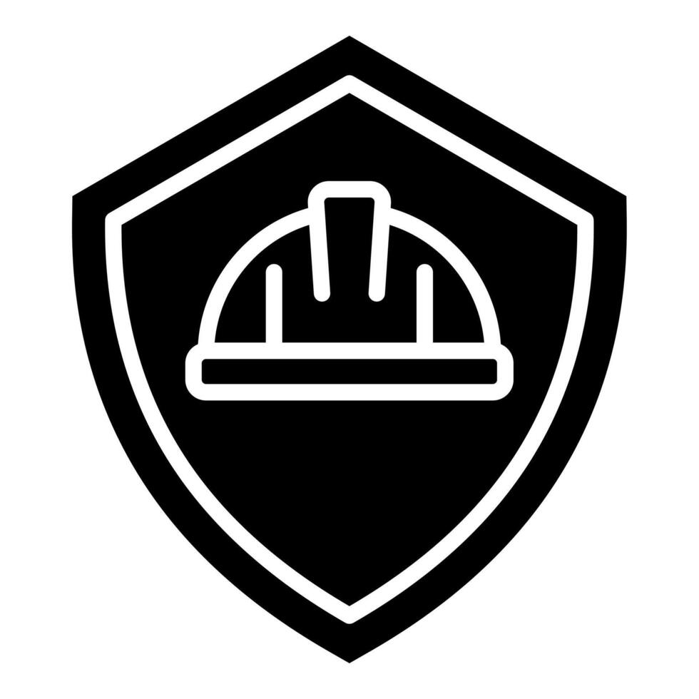 Konstruktion Sicherheit Symbol Linie Vektor Illustration