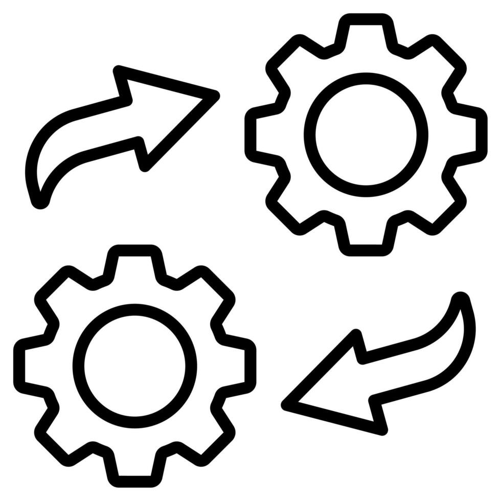 rationalisiert Symbol Linie Vektor Illustration