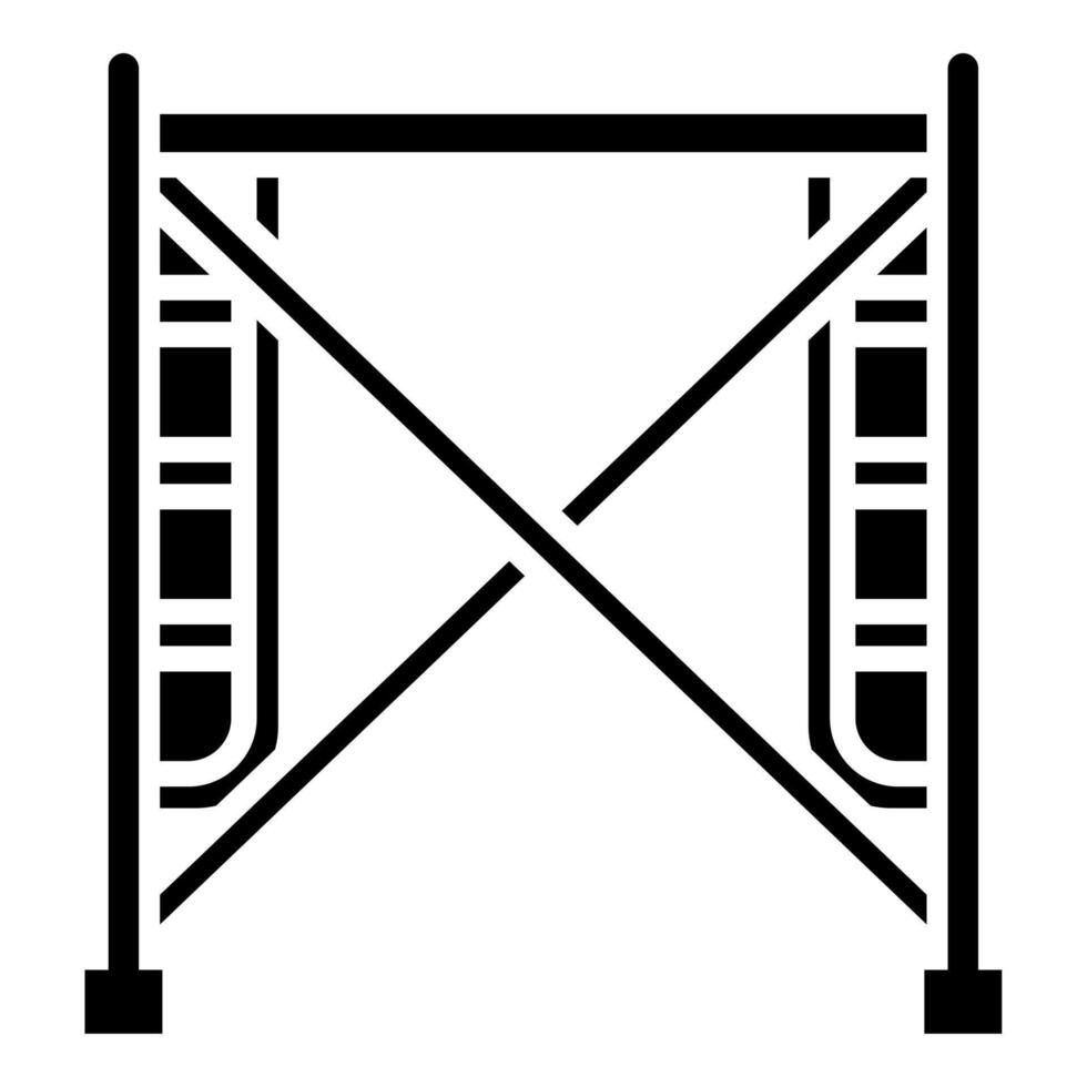 Gerüst Symbol Linie Vektor Illustration