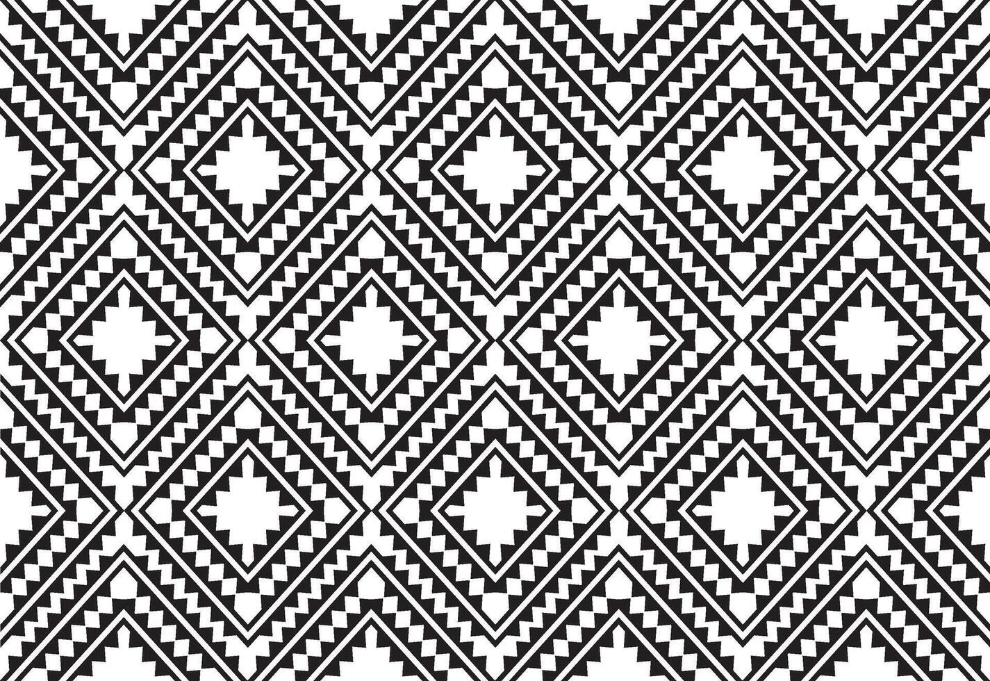 stam- traditionell tyg batik etnisk. ikat sömlös mönster löv geometrisk upprepa design för tapet, omslag, mode, matta, Kläder. svart och vit vektor