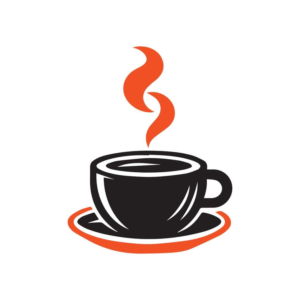 kaffe logotyp vektor mall, kaffe logotyp vektor element, kaffe vektor illustration