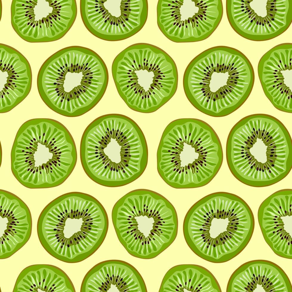 sömlös mönster av kiwi frukt. vektor illustration.