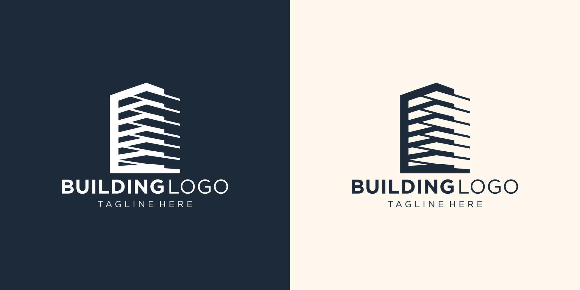 abstrakt symbol av byggnad logotyp design inspiration för företag av företag. vektor