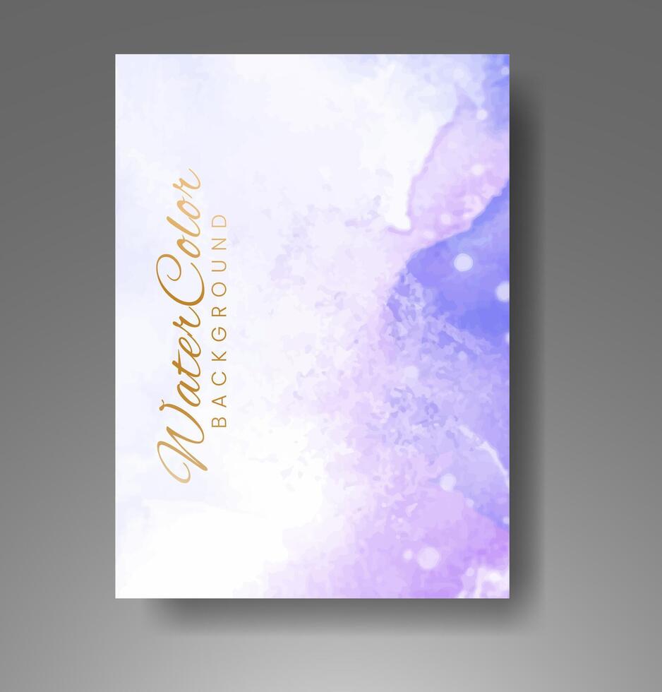 Karten mit Aquarellhintergrund. design für ihr cover, datum, postkarte, banner, logo. vektor