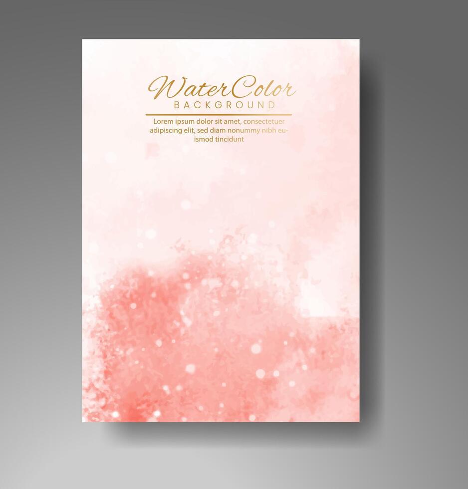 Karten mit Aquarellhintergrund. design für ihr cover, datum, postkarte, banner, logo. vektor