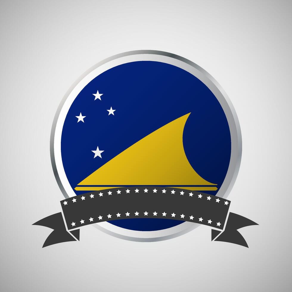 vektor tokelau runda flagga baner vektor illustration