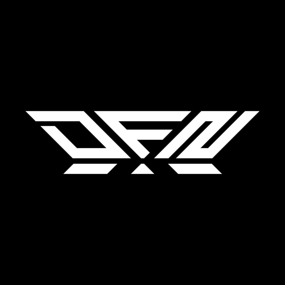 dfn brev logotyp vektor design, dfn enkel och modern logotyp. dfn lyxig alfabet design