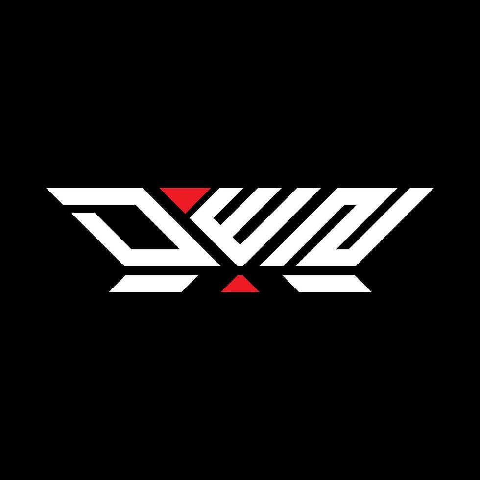 dwn brev logotyp vektor design, dwn enkel och modern logotyp. dwn lyxig alfabet design
