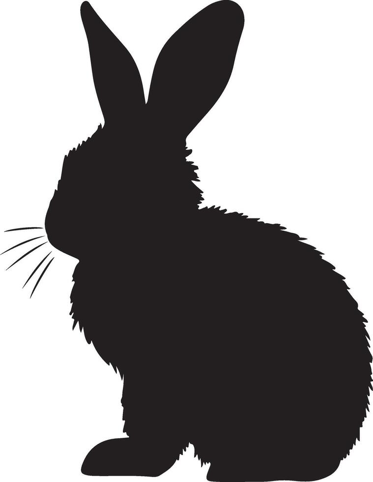 Hase Silhouette Vektor Illustration Weiß Hintergrund