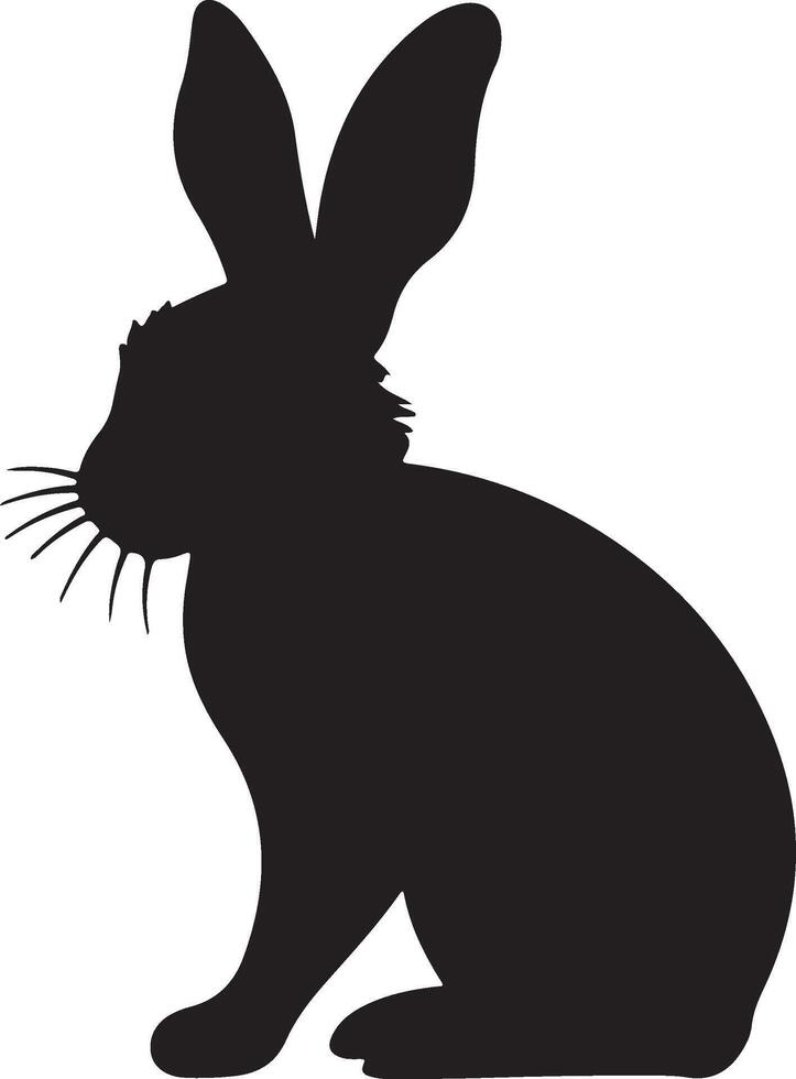 Hase Silhouette Vektor Illustration Weiß Hintergrund