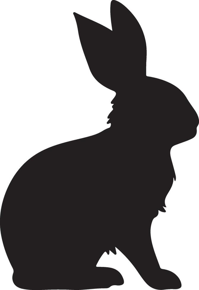 Hase Silhouette Vektor Illustration Weiß Hintergrund