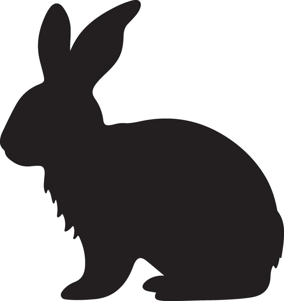 Hase Silhouette Vektor Illustration Weiß Hintergrund