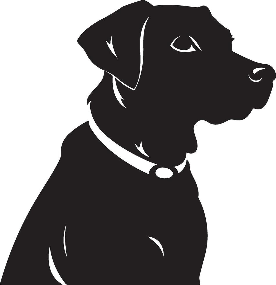hund silhuett vektor illustration vit bakgrund