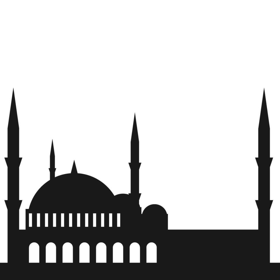 islamisch Moschee Silhouette vektor