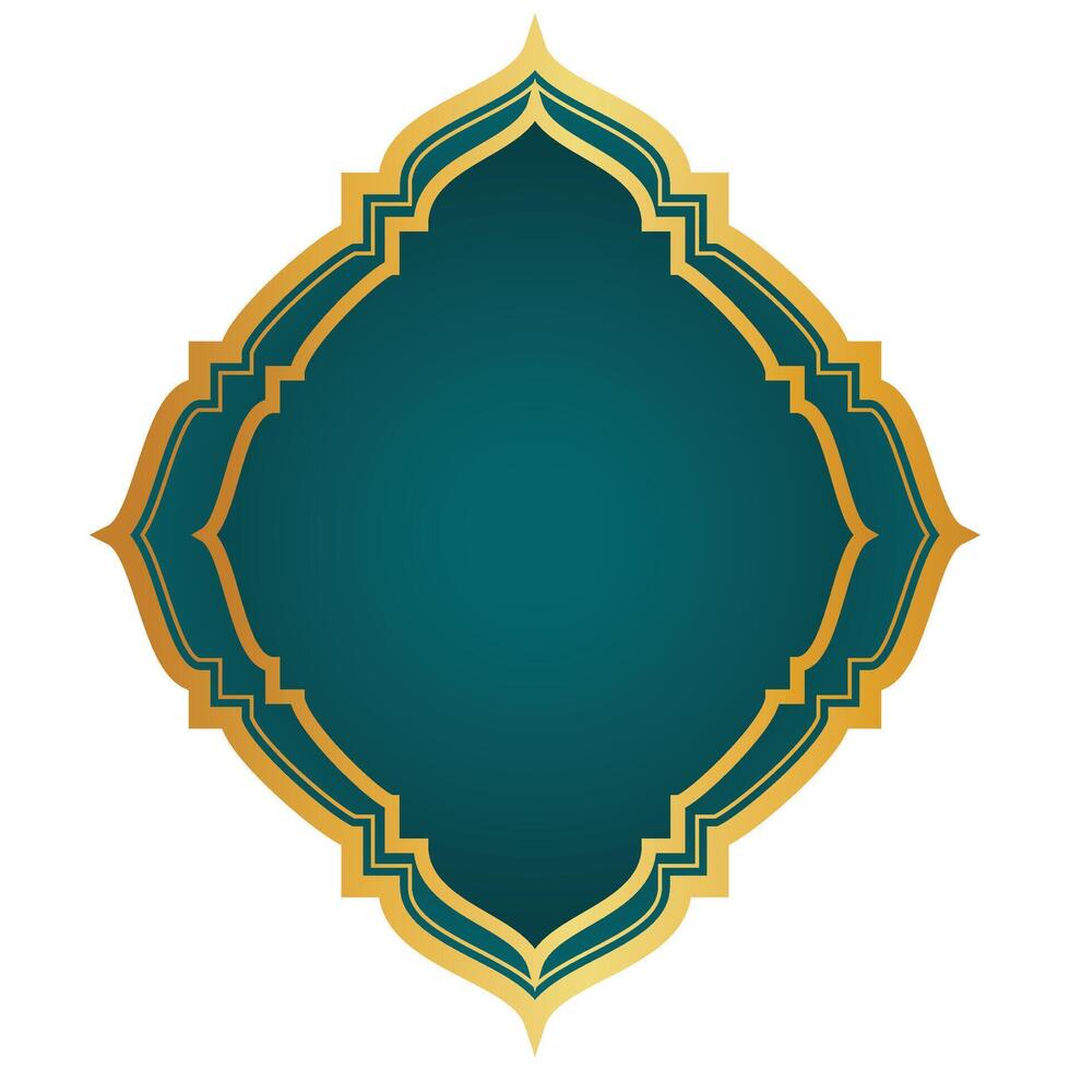 golden islamisch Rahmen vektor