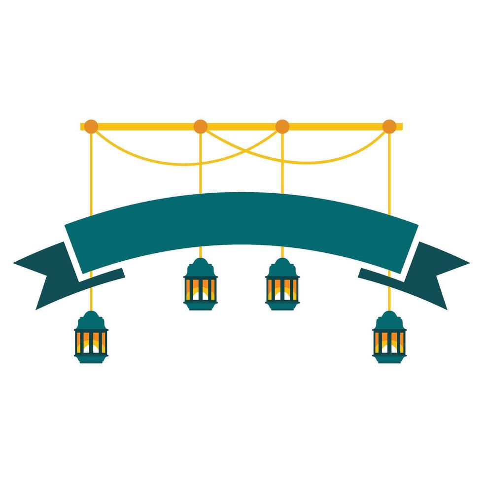 islamisch Ramadan Banner Ornament vektor