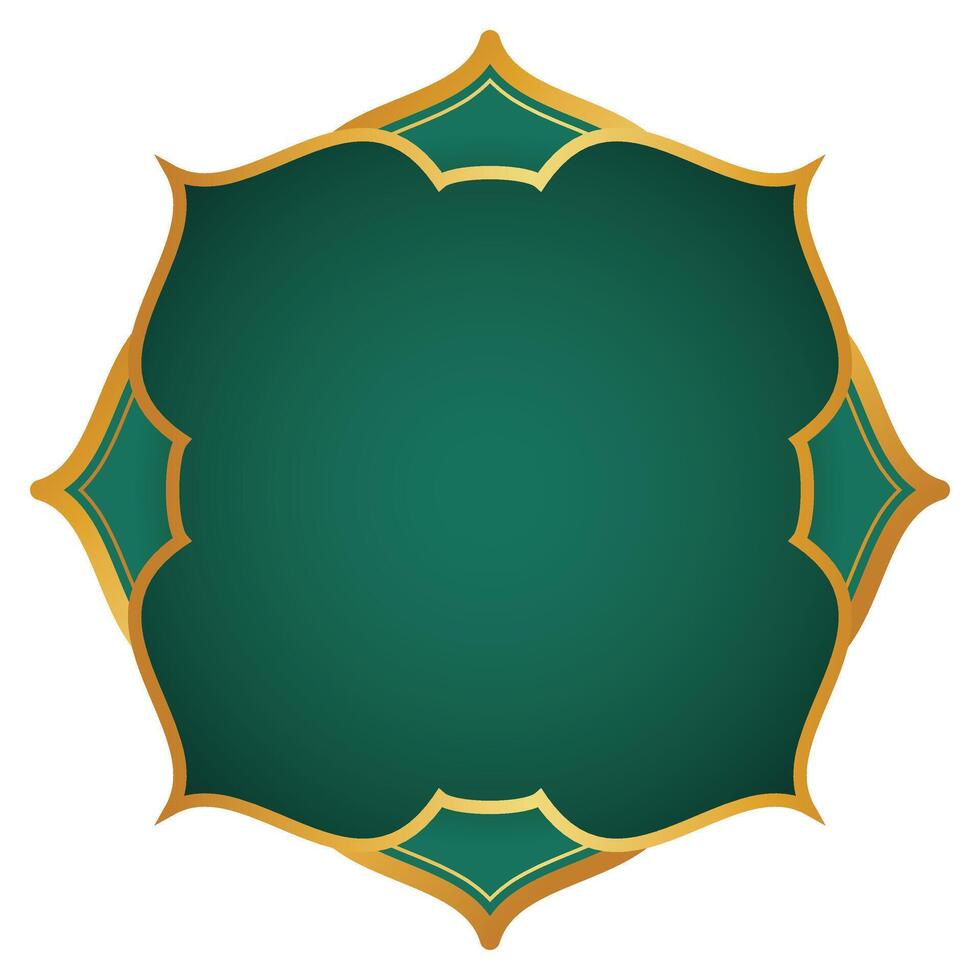 gyllene islamic ram vektor