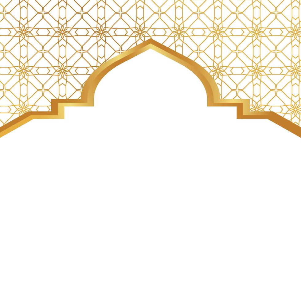 gyllene islamic gräns vektor