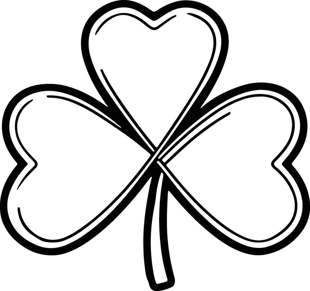 ai generiert irisch Kleeblatt traditionell Symbol von st Patricks Tag vektor