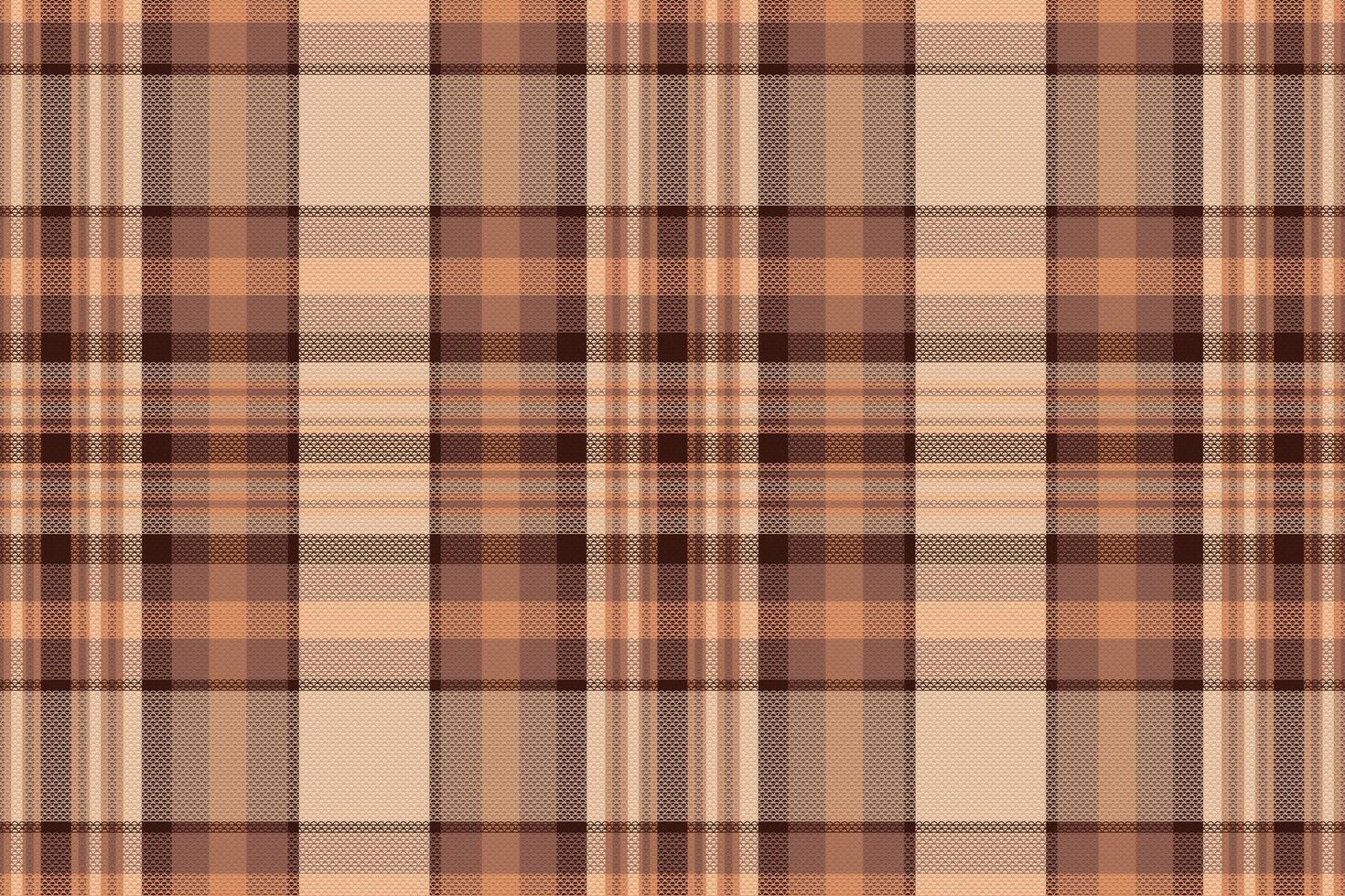 Tartan-Plaidmuster mit Textur und warmer Farbe. vektor